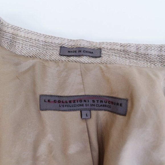 Men's Stand Collar Blazer Jacket - Picture 7 of 8